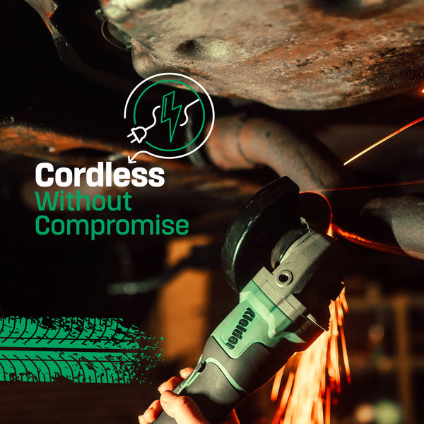 KWT-013-88 TYPE18 18v 115mm Angle Grinder + 1 x 5.0Ah (Bare + Battery)