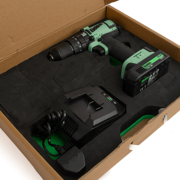 KWT-014-91 TYPE18 18v Combi Drill, 1 x 2.0Ah, Charger + 5 x Drill Bits (Eco Case, with EVA Foam Insert)