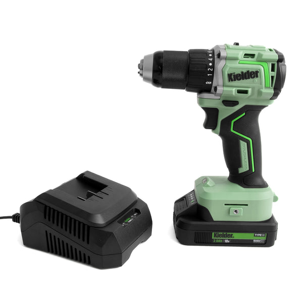 KWT-019-91 TYPE18 18v 75Nm Drill Driver, 1 x 2.0Ah + Charger + 3, 4, 5 & 6mm Cobalt Drill Bits (Eco Case with EVA foam insert)