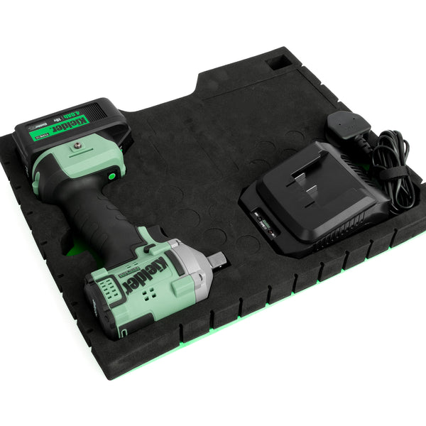 KWT-040-81 TYPE18 18v 1/2" Ultra Compact Impact Wrench, 1 x 4.0Ah + Charger (Eco Case, with EVA Foam Insert)