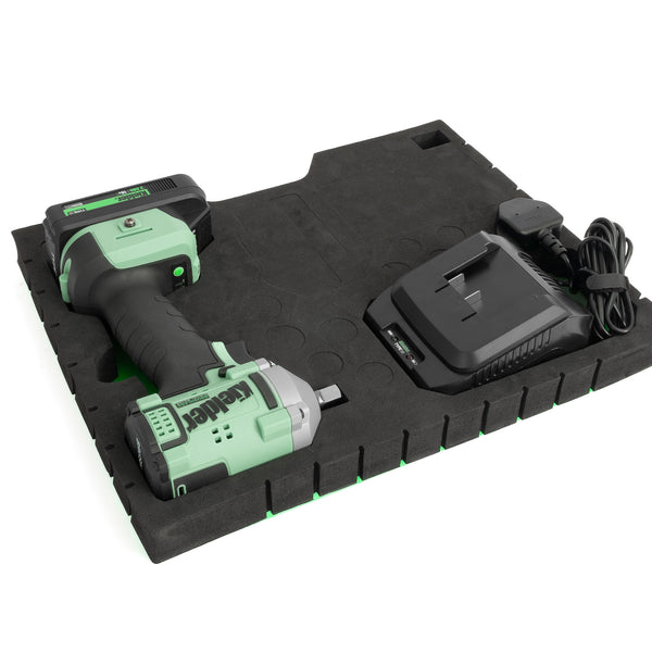 KWT-075-81 TYPE18 18v 3/8" Ultra Compact Impact Wrench, 1 x 2.0Ah + Charger (Eco Case, with EVA Foam Insert)