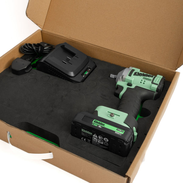 KWT-075-81 TYPE18 18v 3/8" Ultra Compact Impact Wrench, 1 x 2.0Ah + Charger (Eco Case, with EVA Foam Insert)