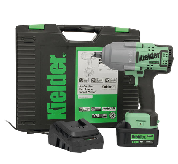 KWT-085-01 TYPE18 18v 1/2" High Torque Impact Wrench, 1 x 5.0Ah Kit