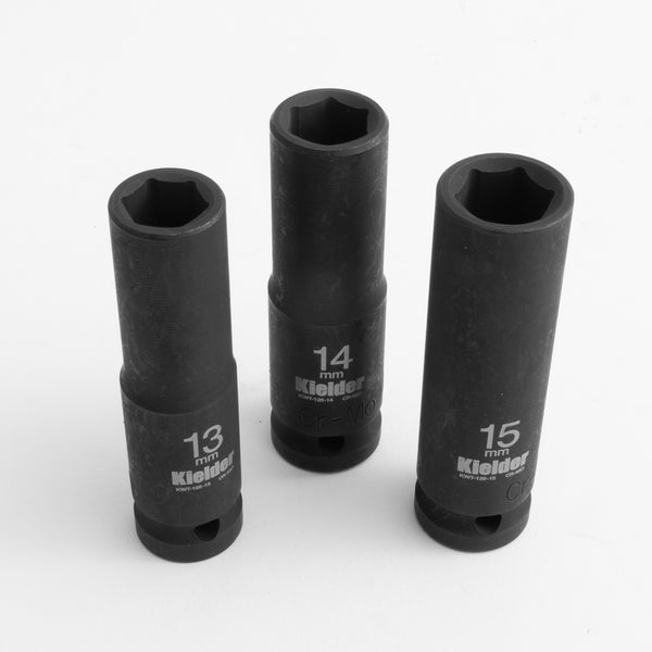 KWT-126 1/2" Deep Impact Socket Set 13, 14, 15mm (3pc)