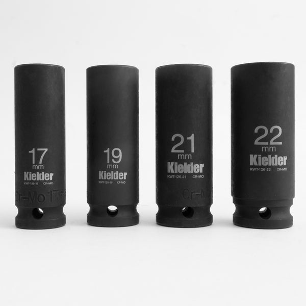 KWT-126 1/2" Deep Impact Socket Set 17, 19, 21 & 22mm (4pc)
