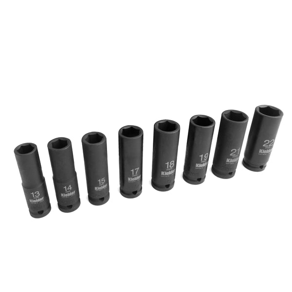 KWT-126 1/2" 8pc Deep Impact Socket Set 13, 14, 15, 17, 18, 19, 21 & 22mm (In Foam)