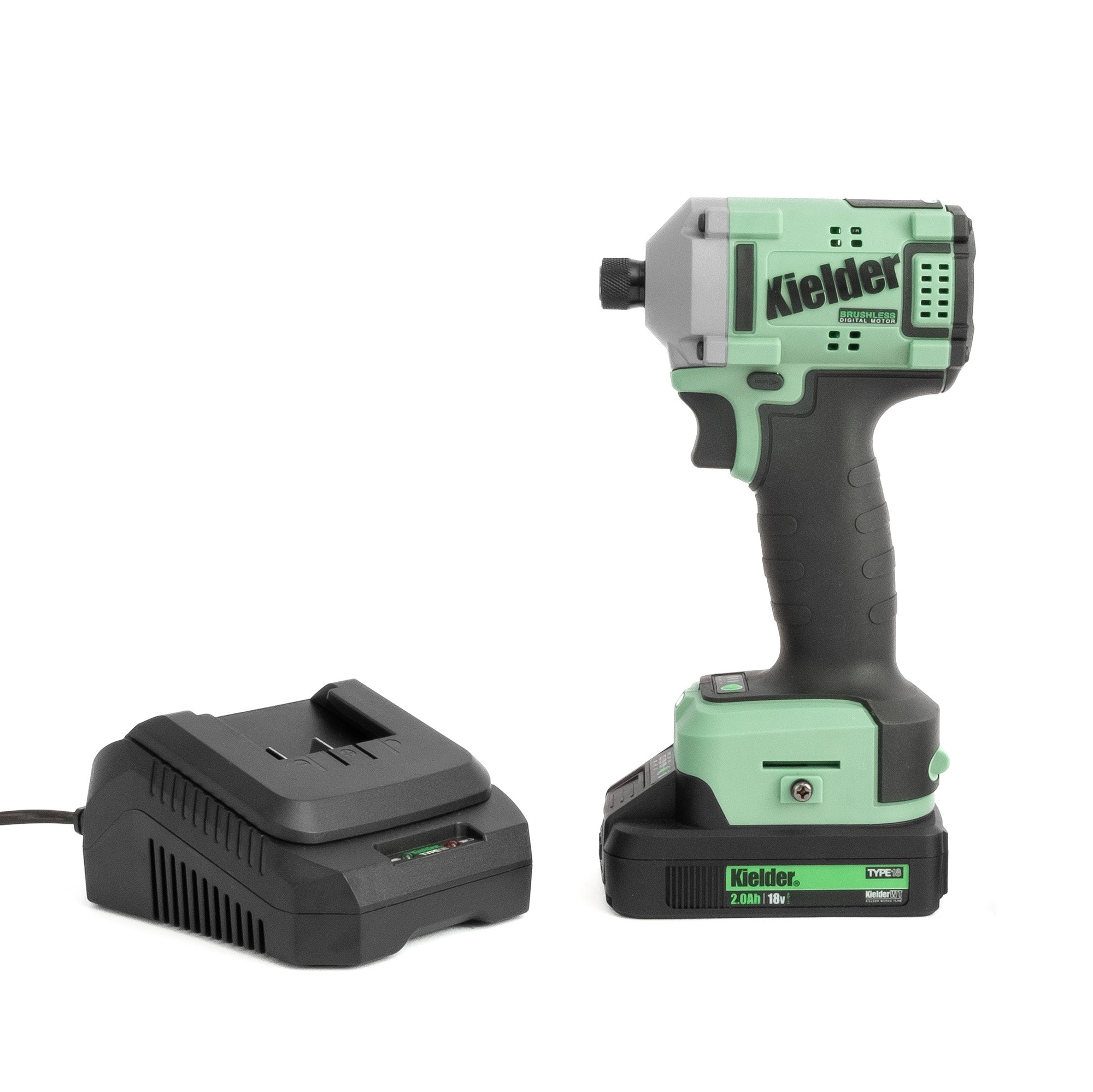 Kielder KWT-155-06 18v TYPE18 Brushless Cordless 1/4" Ultra Compact Impact Driver, Unità Nuda