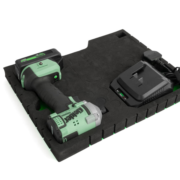 KWT-155-81 TYPE18 18v 1/4" Ultra Compact Impact Driver, 1 x 2.0Ah + Charger (Eco Case, with EVA Foam Insert)