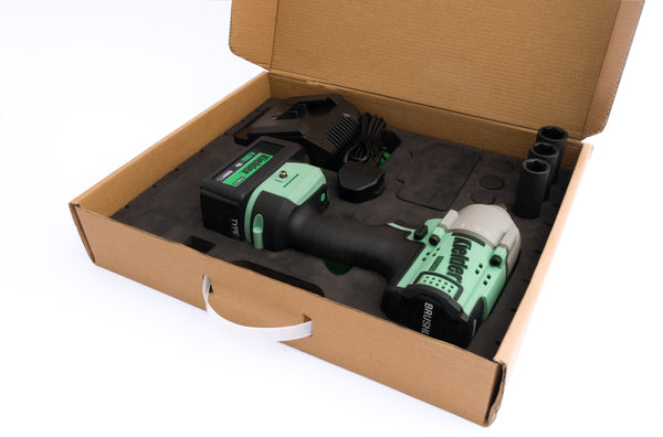 KWT-180-81 TYPE18 18v 1/2" Mid Torque Impact Wrench, 1 x 4.0Ah + Charger + 3 x Impact Sockets (Eco Case, with EVA Foam Insert)