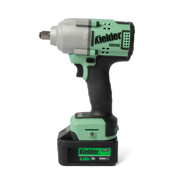 KWT-180-81 TYPE18 18v 1/2" Mid Torque Impact Wrench, 1 x 4.0Ah + Charger + 3 x Impact Sockets (Eco Case, with EVA Foam Insert)