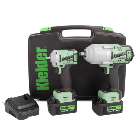 KWT-TPK 1/2" High Torque & 3/8" Ultra Compact Impact Wrench Twin Pack