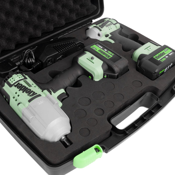 KWT-TPK 1/2" High Torque & 3/8" Ultra Compact Impact Wrench Twin Pack