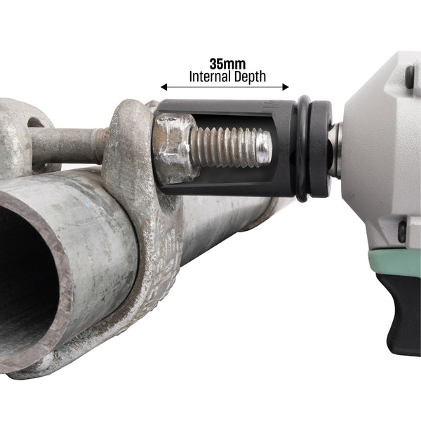 KWT-125-PO 1/2" 21mm Impact Socket (52mm Long) + Pin & O-Ring