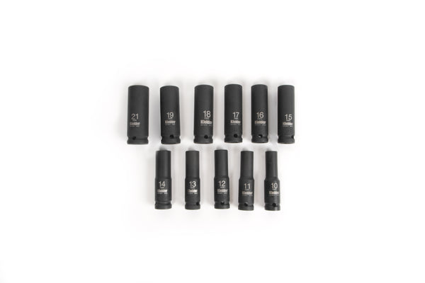 KWT-126 1/2" 11pc Deep Impact Socket Set (In Foam)