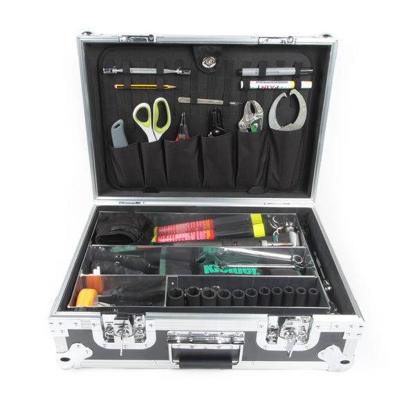KWT-008 PRO-S Mechanics Tool Flight Case with Aluminium Tool Tray Insert