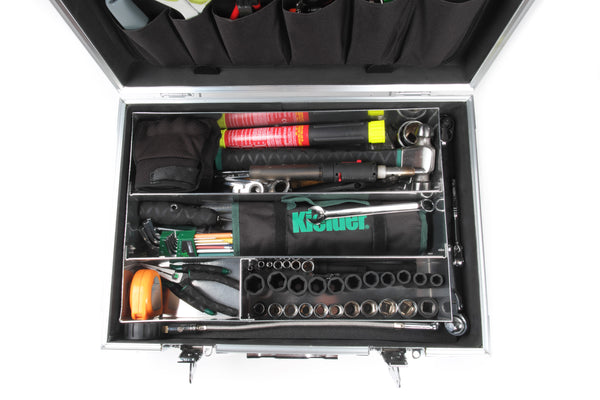 KWT-008 PRO-S Mechanics Tool Flight Case with Aluminium Tool Tray Insert