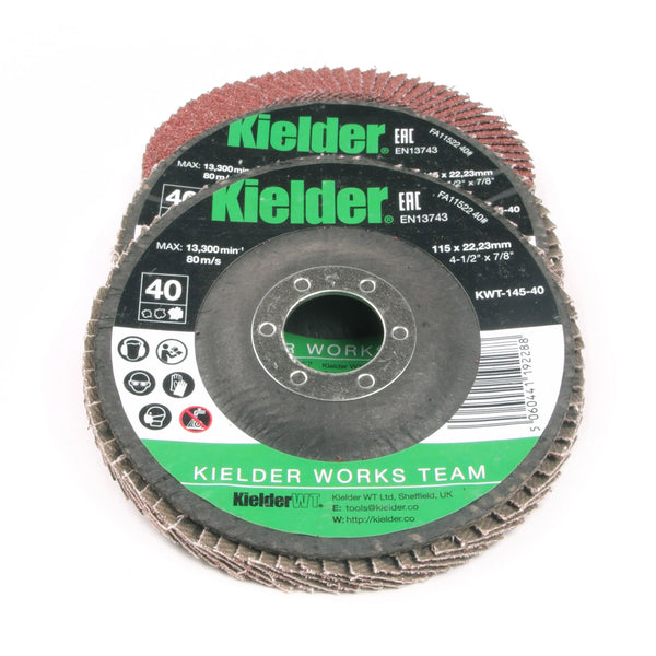 KWT-145 115mm 40 Grit Flap Disc for Angle Grinder