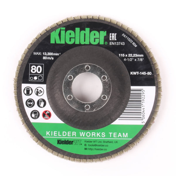 KWT-145 115mm 80 Grit Flap Disc for Angle Grinder
